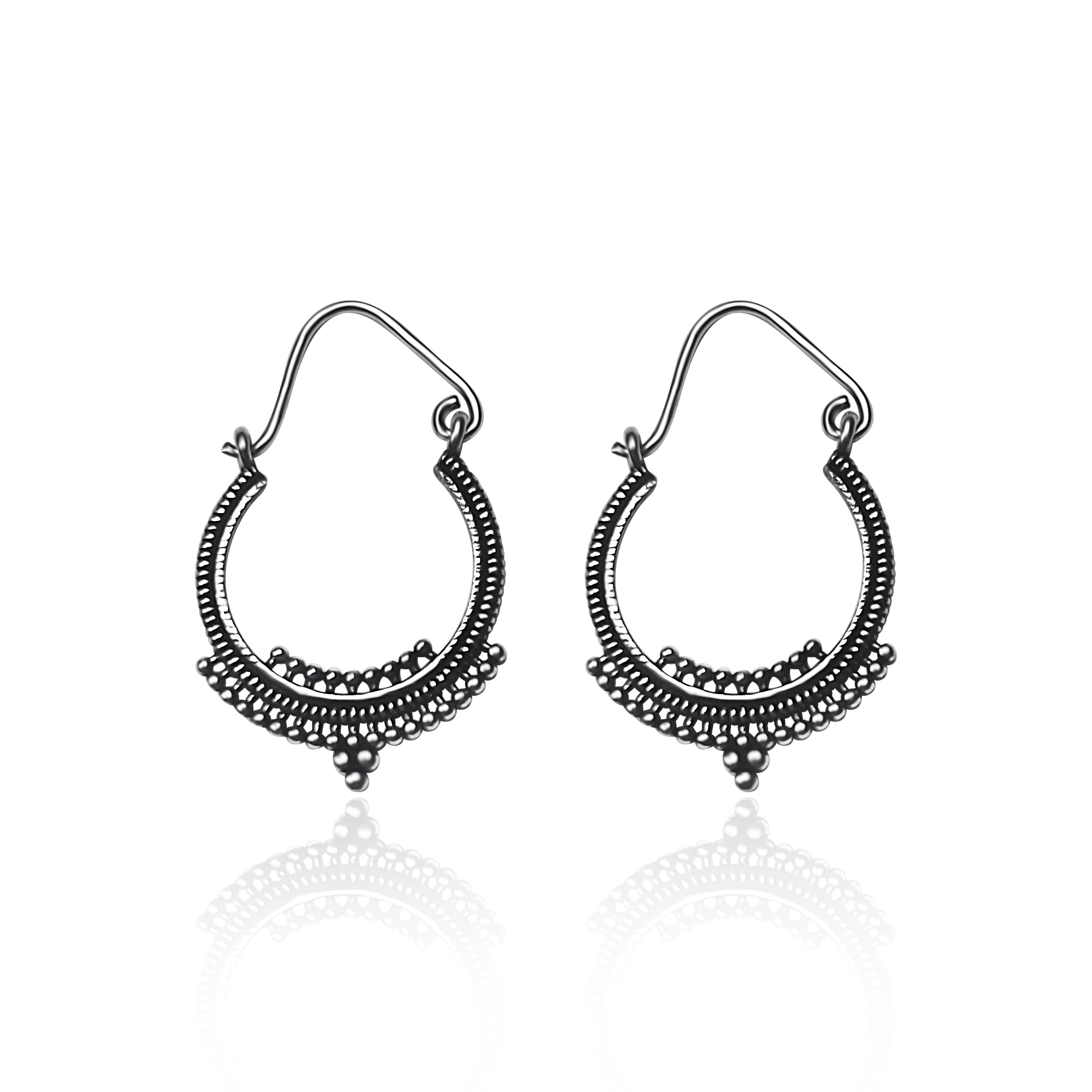 עגילי כסף טוקיו