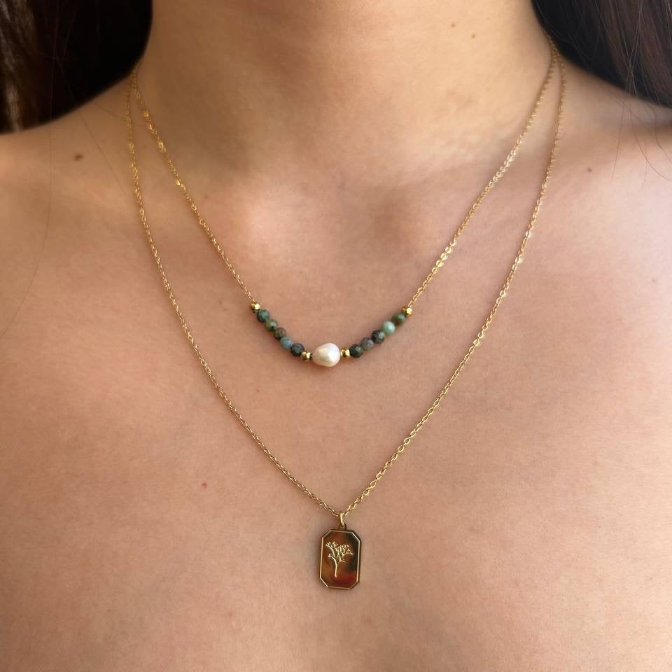 שרשרת ציפוי זהב דגם עינת