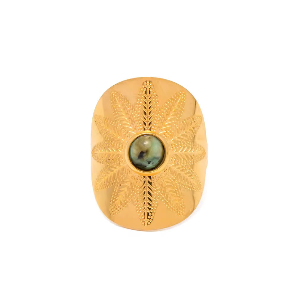 טבעת דקל אגת