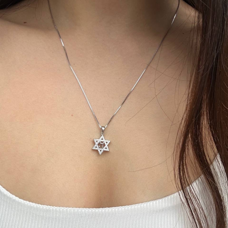 שרשרת מגן דוד עם ה’
