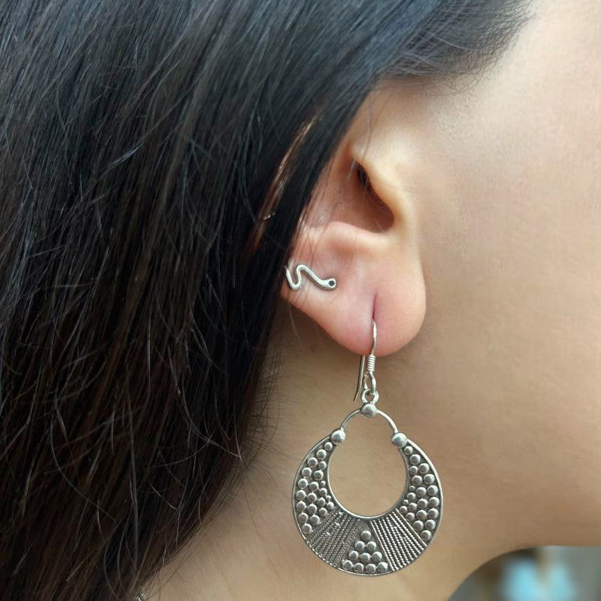 עגילי כסף דפי