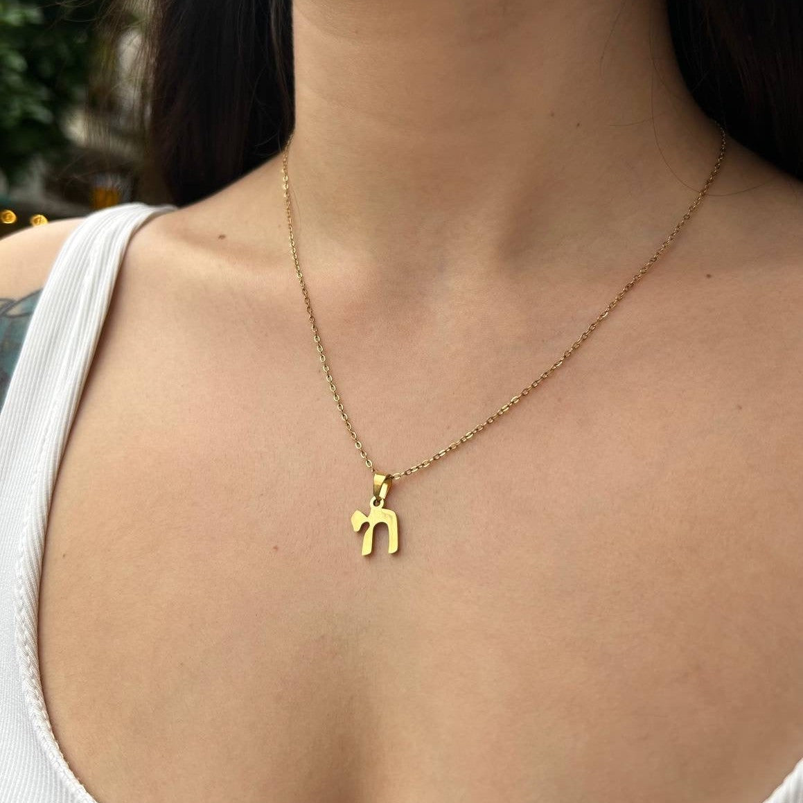 שרשרת חי בציפוי זהב