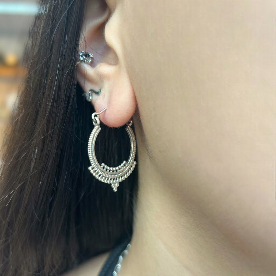 עגילי כסף טוקיו