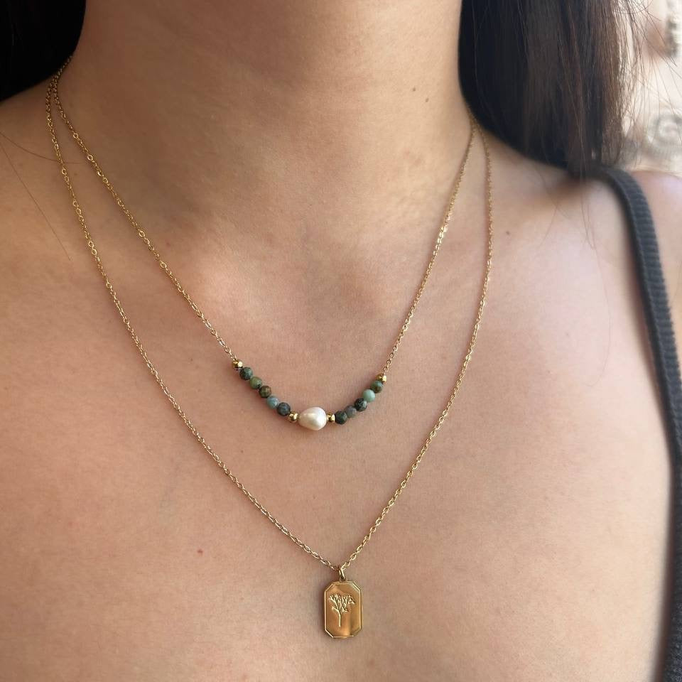 שרשרת ציפוי זהב דגם עינת