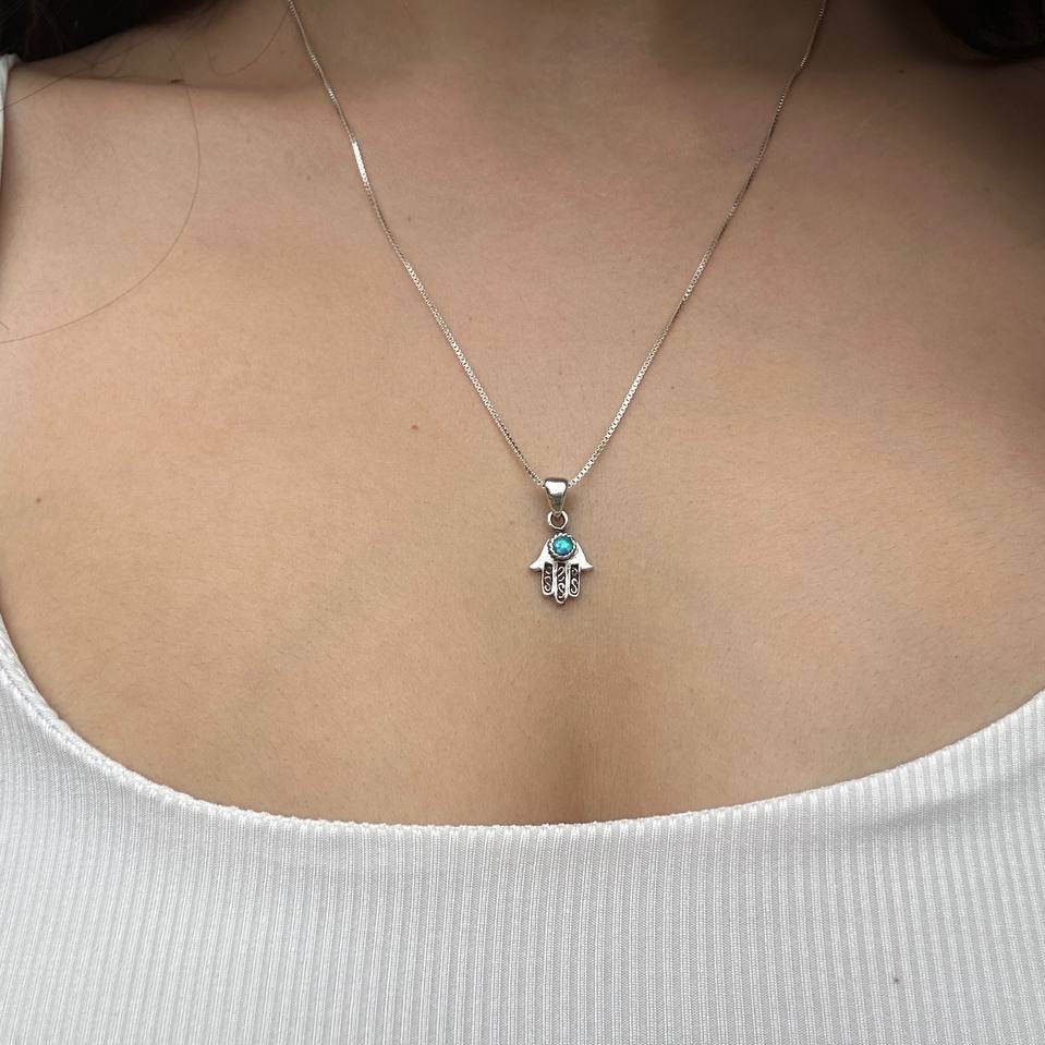 שרשרת חמסה אופל