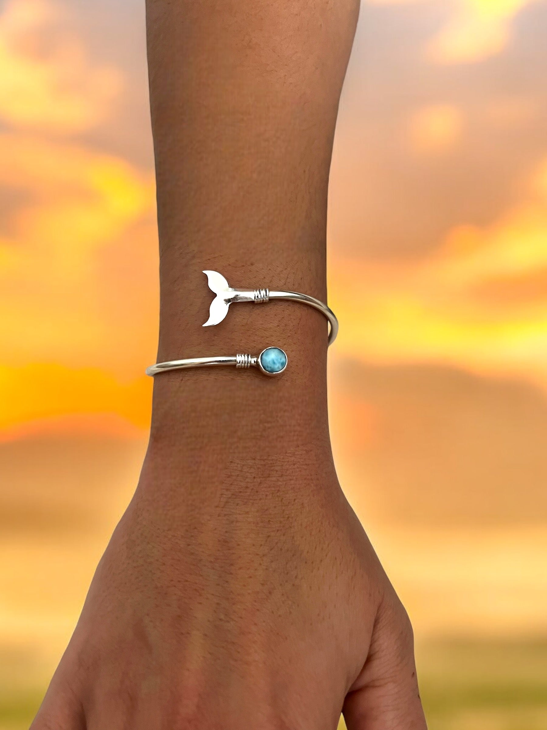 צמיד סנפיר כסף