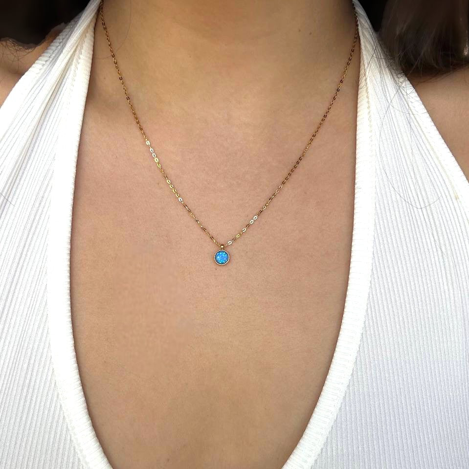 שרשרת אופל ציפוי זהב