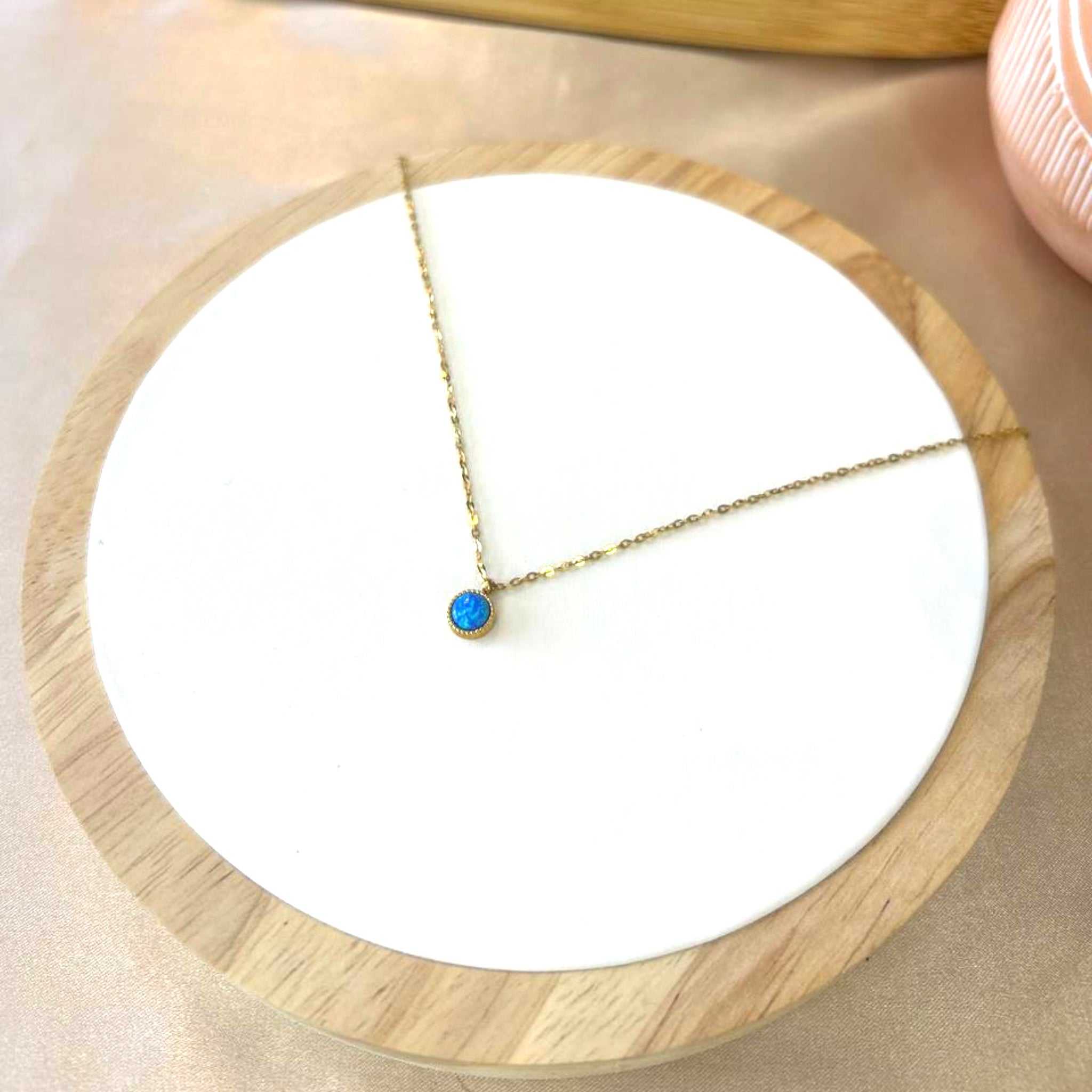 שרשרת אופל ציפוי זהב