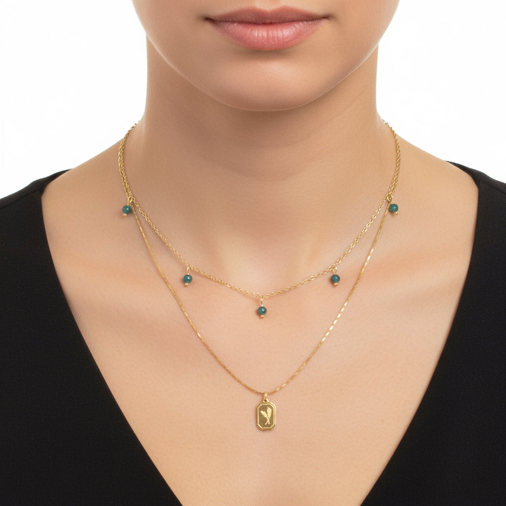 סט שרשראות שיבולת