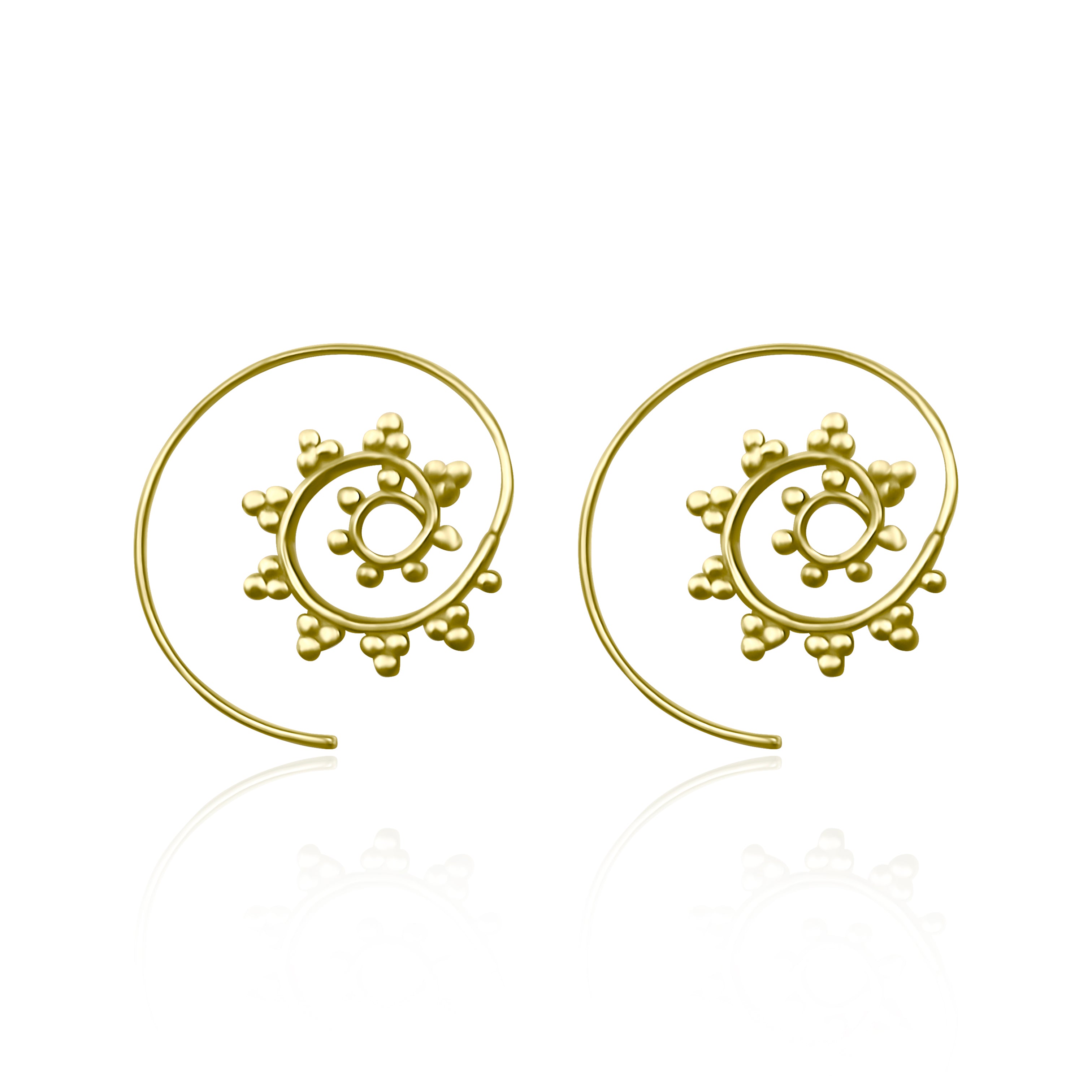 עגילי ספירלה דוט