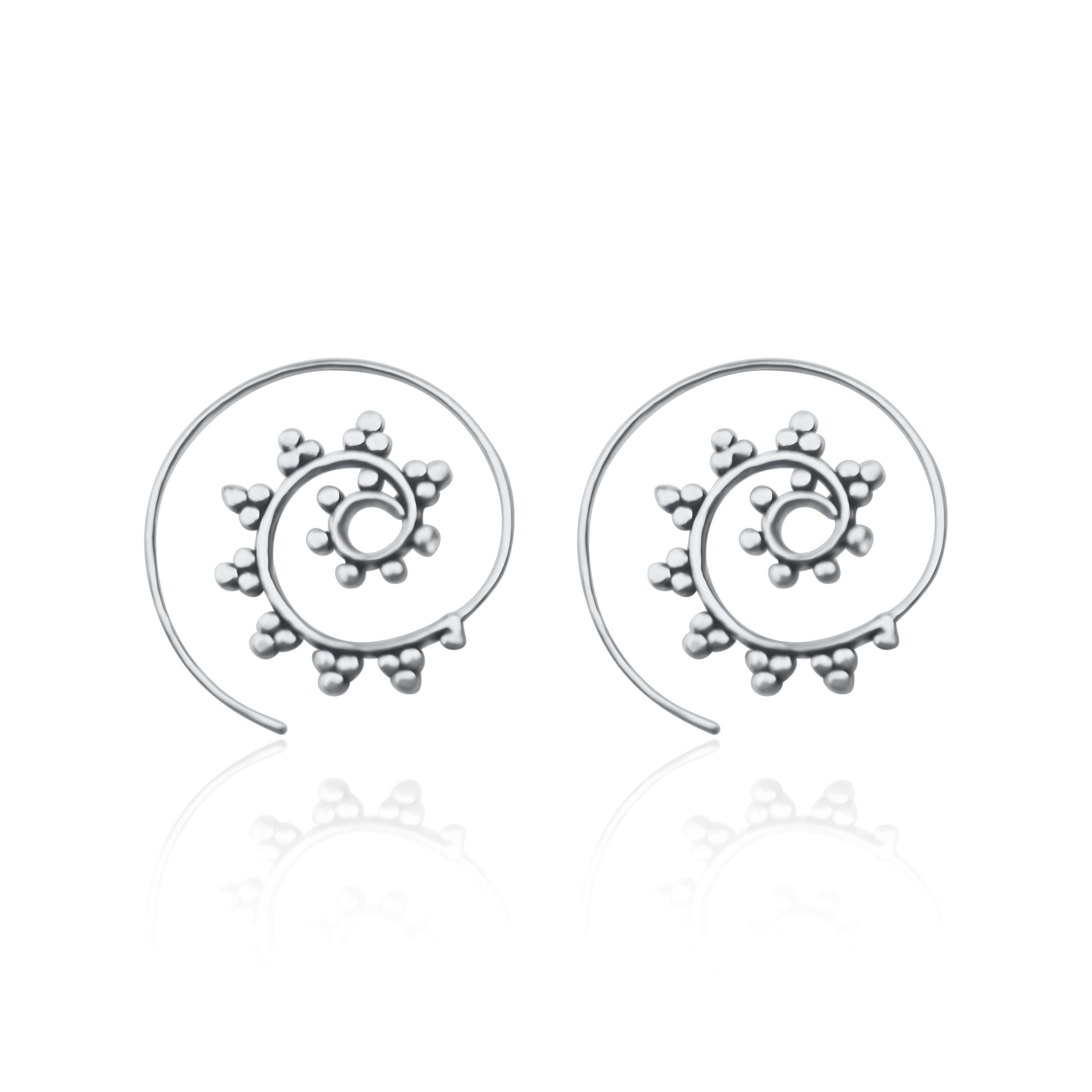 עגילי ספירלה דוט