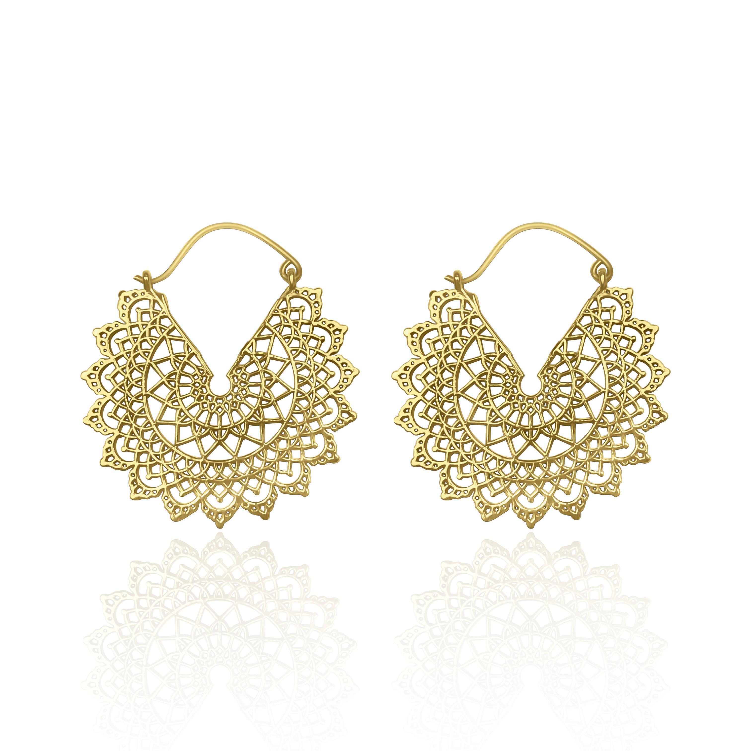 עגילי מנדלה גדולים