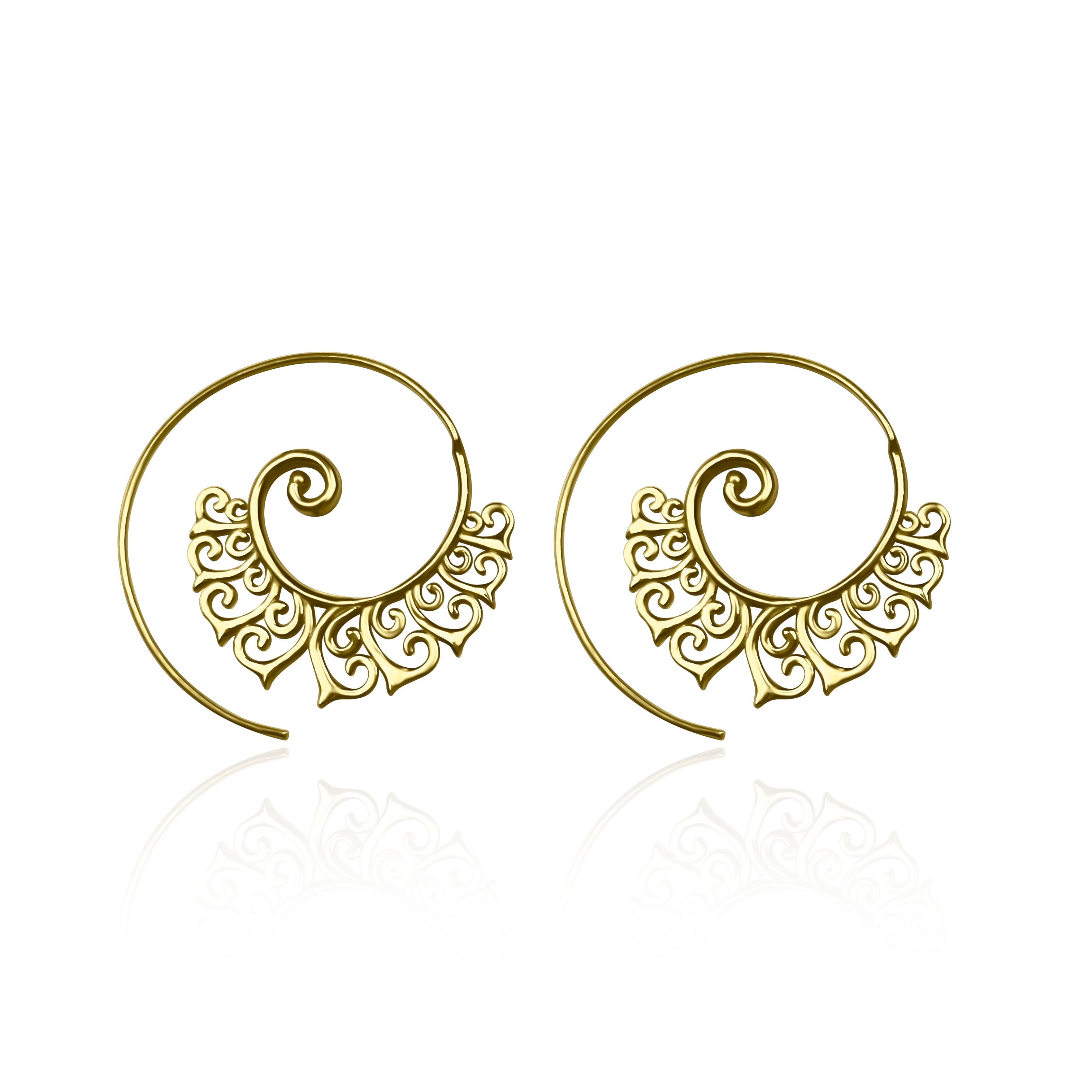 עגילי ספירלה רוז