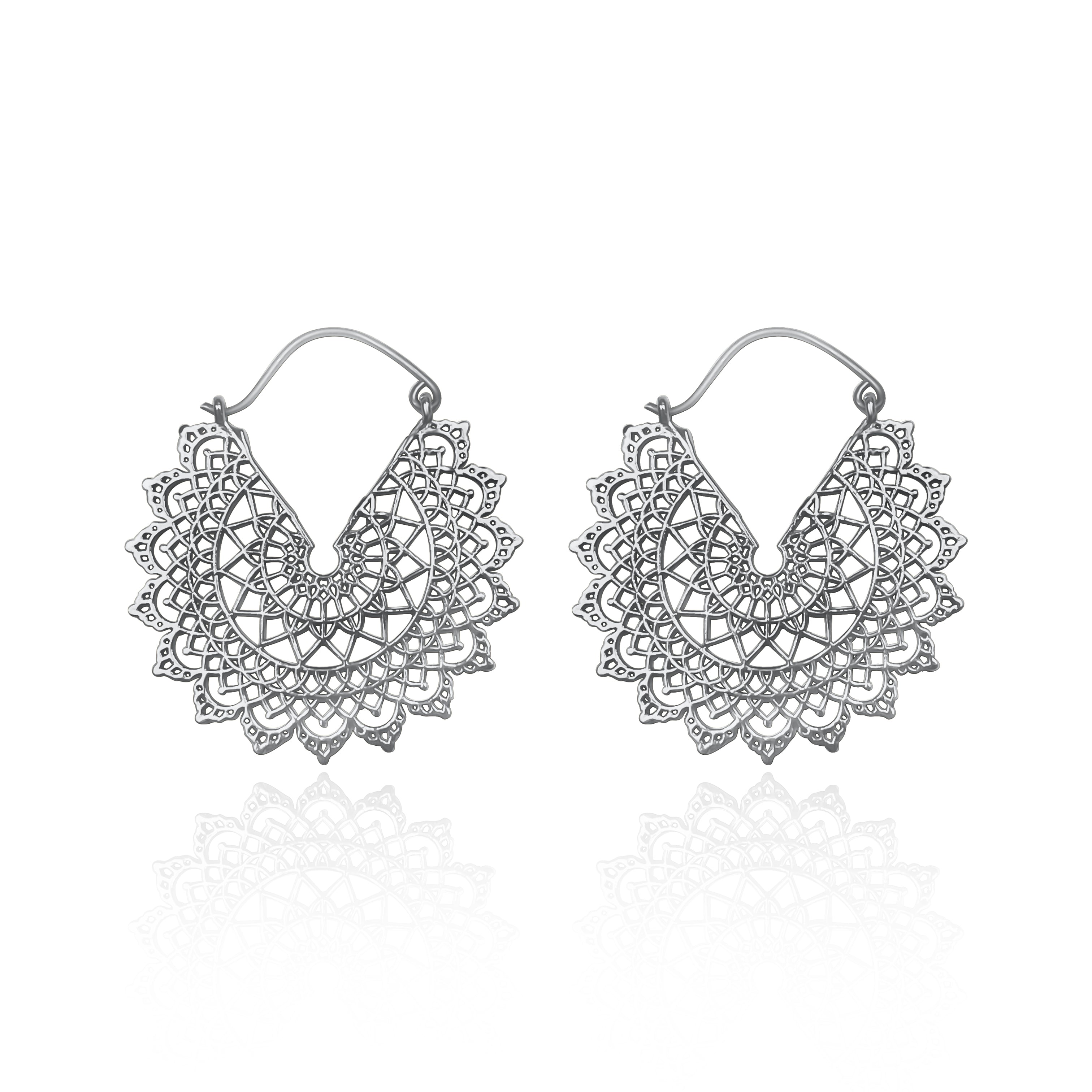 עגילי מנדלה גדולים