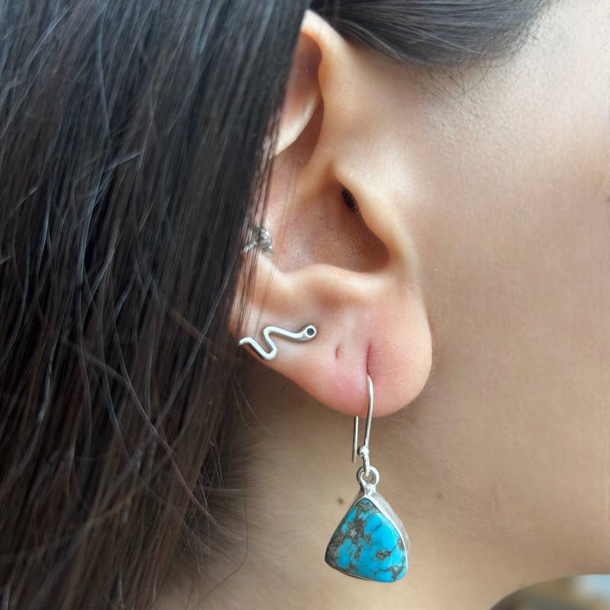 עגילי רוקי טורקיז