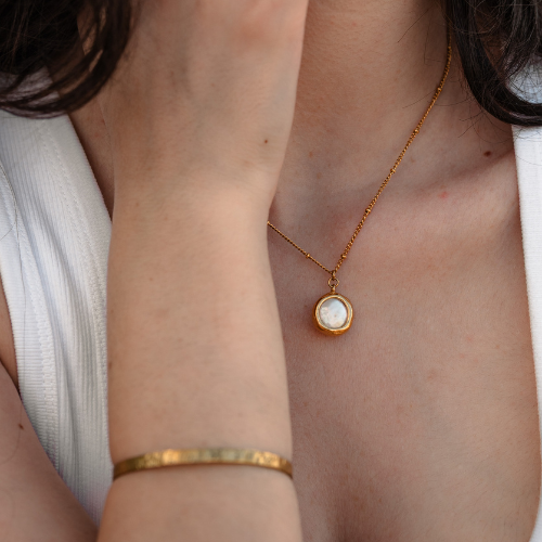 שרשרת פנינה מעוצבת