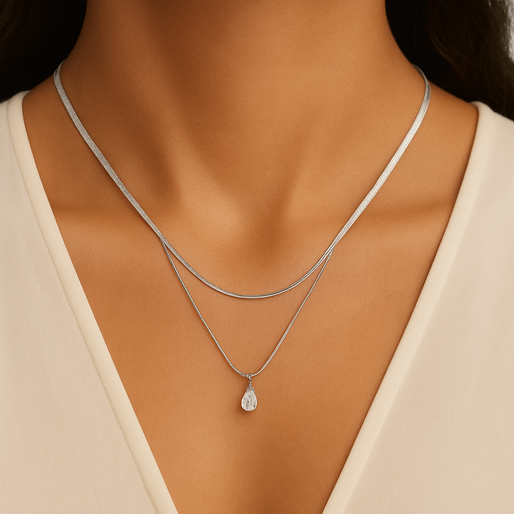 סט שרשרת יהלום