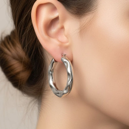 עגיל חישוק מעוצב