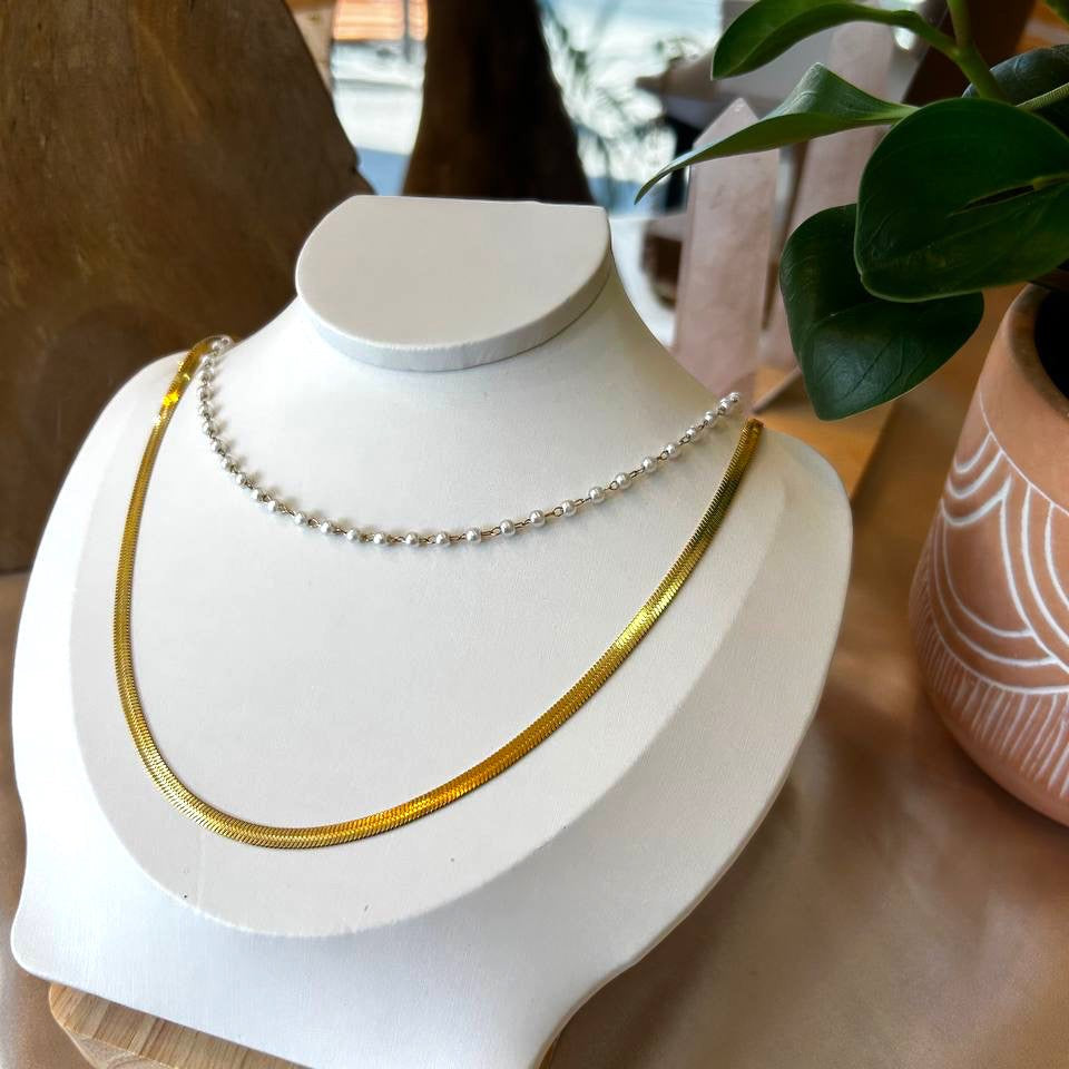 שרשרת ציפוי זהב דגם אור