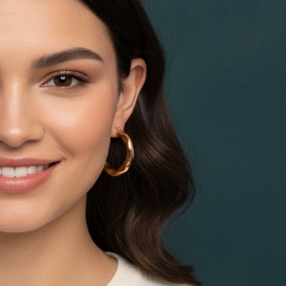 עגיל חישוק מעוצב