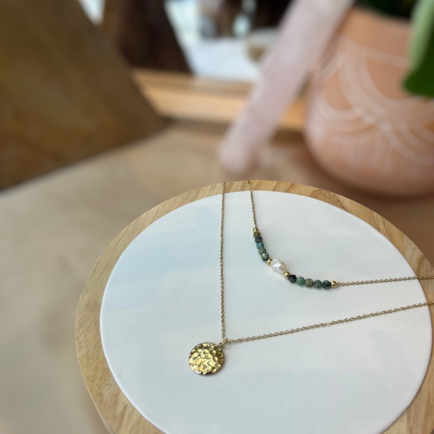 שרשרת ציפוי זהב דגם אמבר