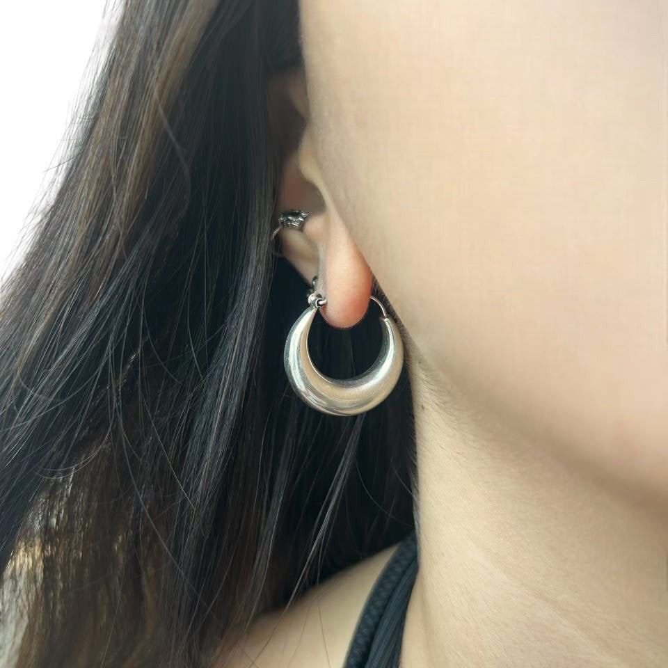 עגילי כסף חישוק