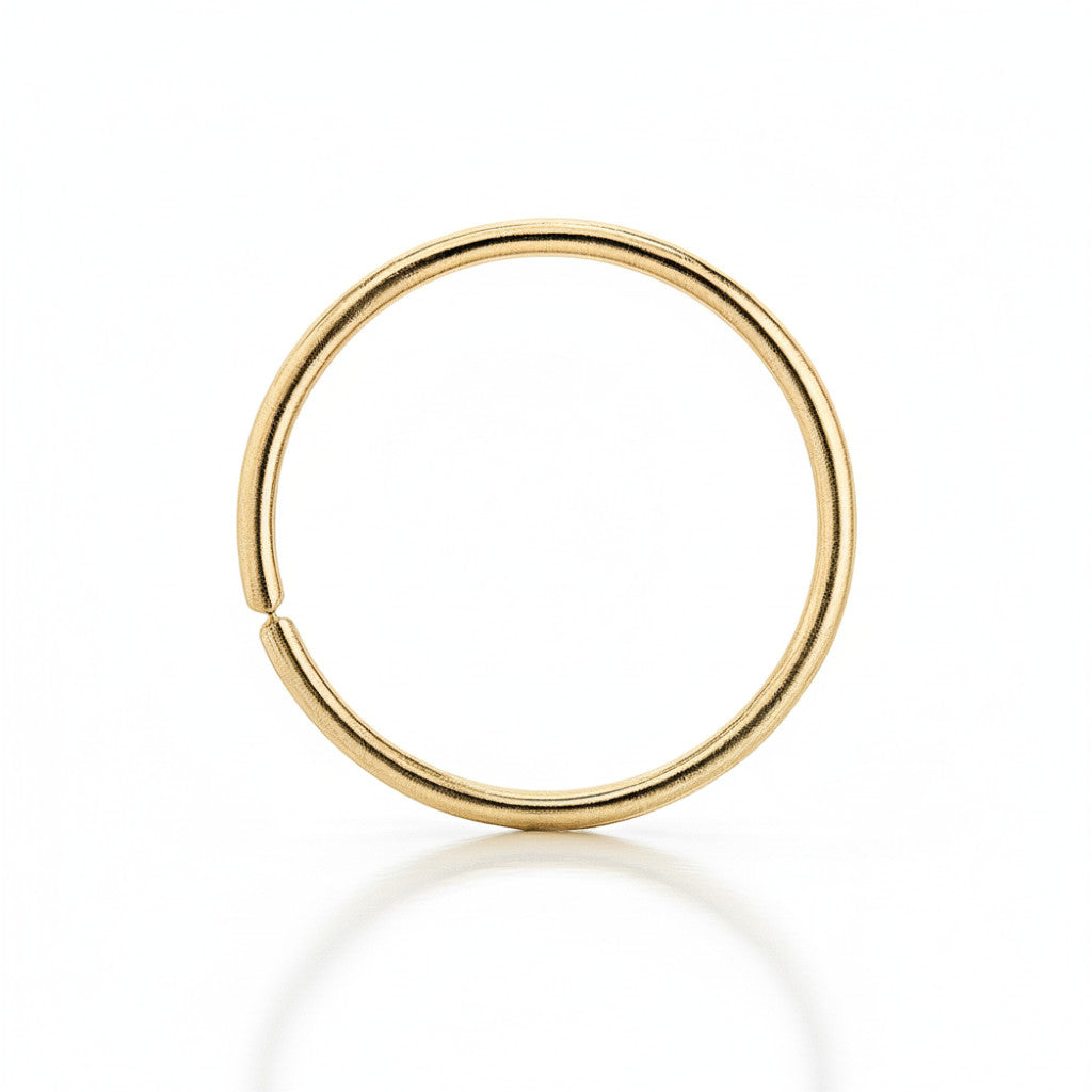 חישוק זהב לאף 14k