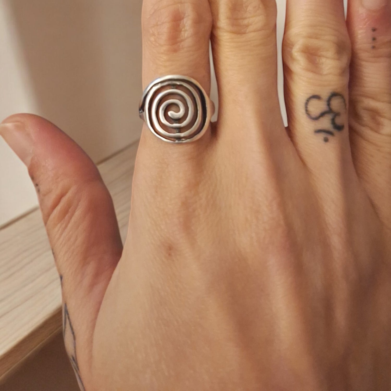 טבעת ספירלה ליה כסף
