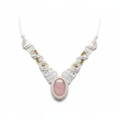 שרשרת מקרמה רוז קוורץ