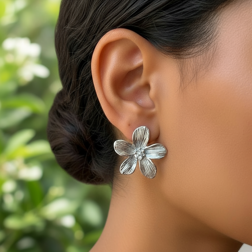 עגילי פרח Flow