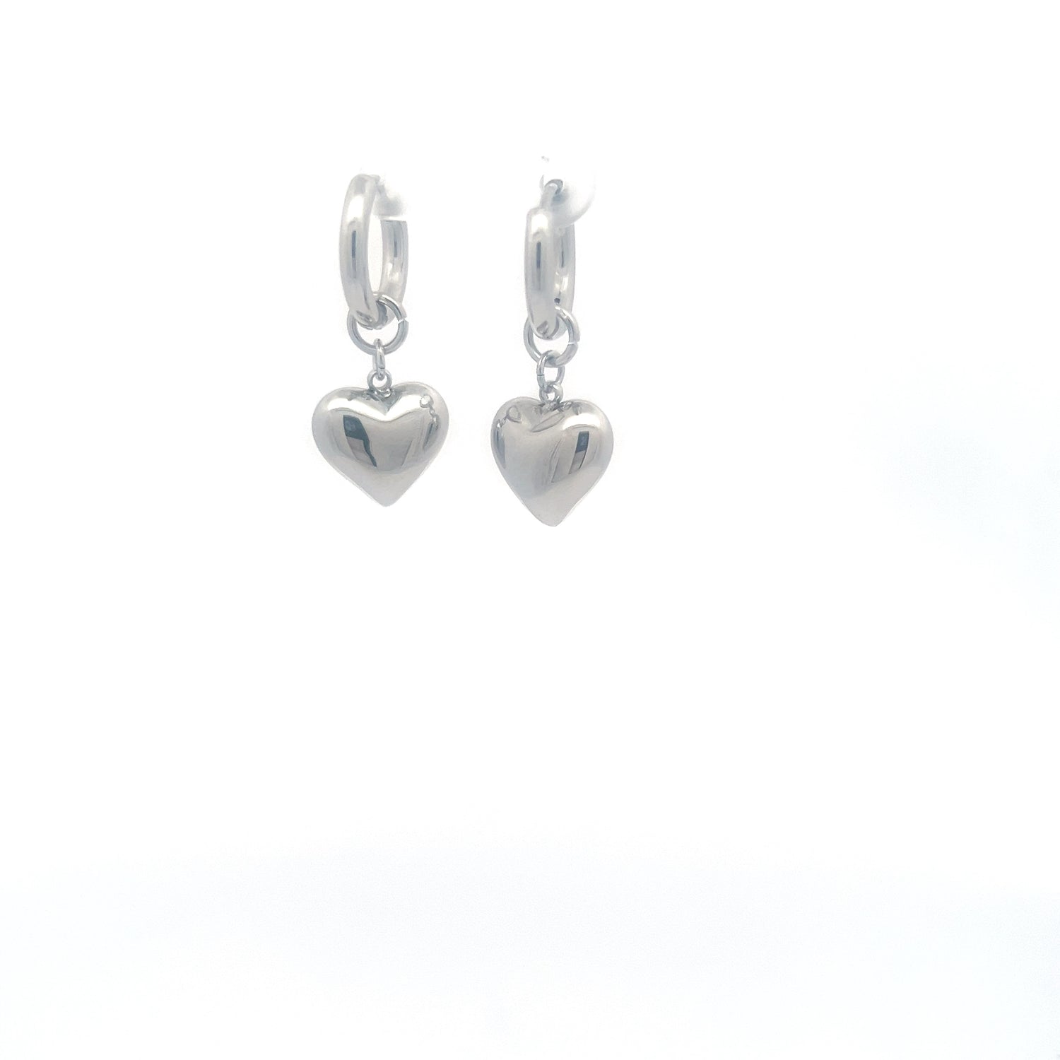 עגילי חישוק לב