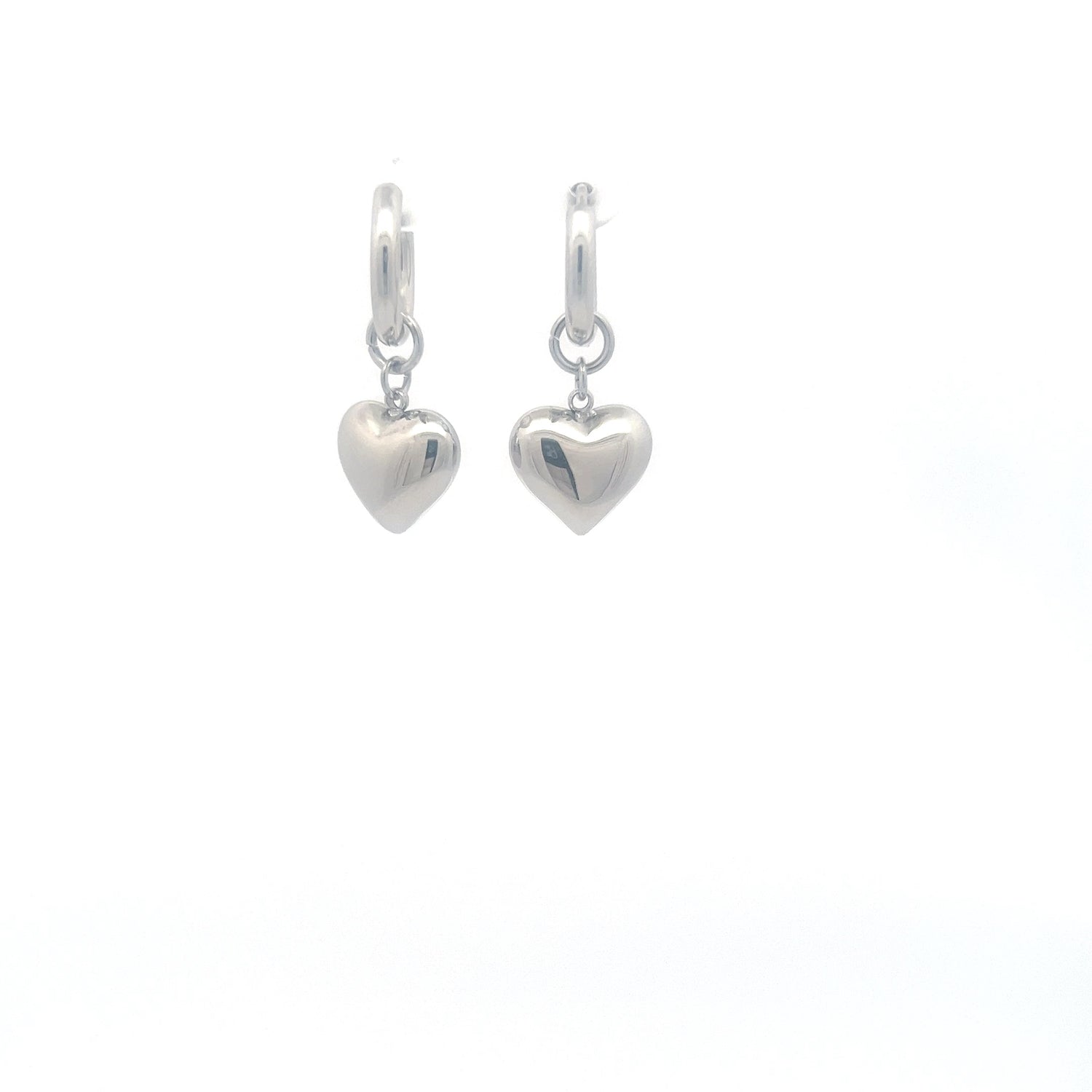 עגילי חישוק לב