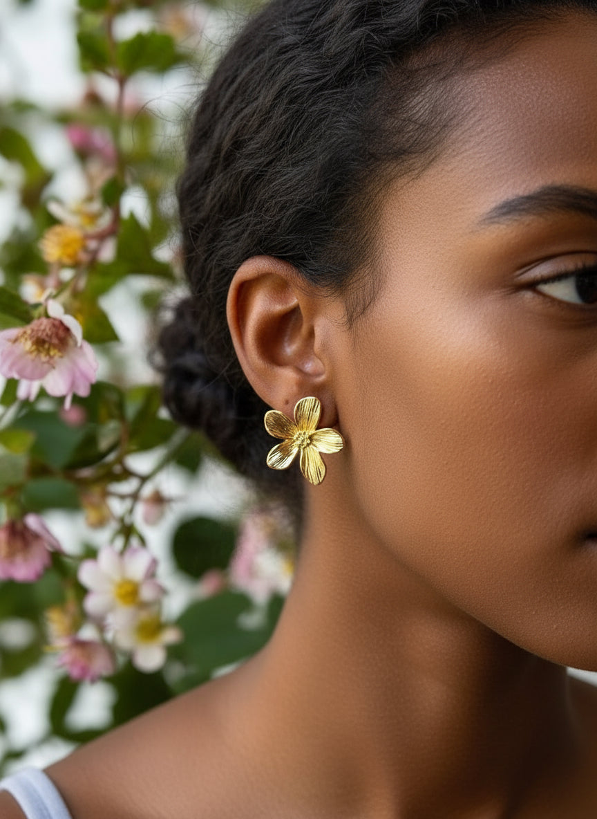 עגילי פרח Flow