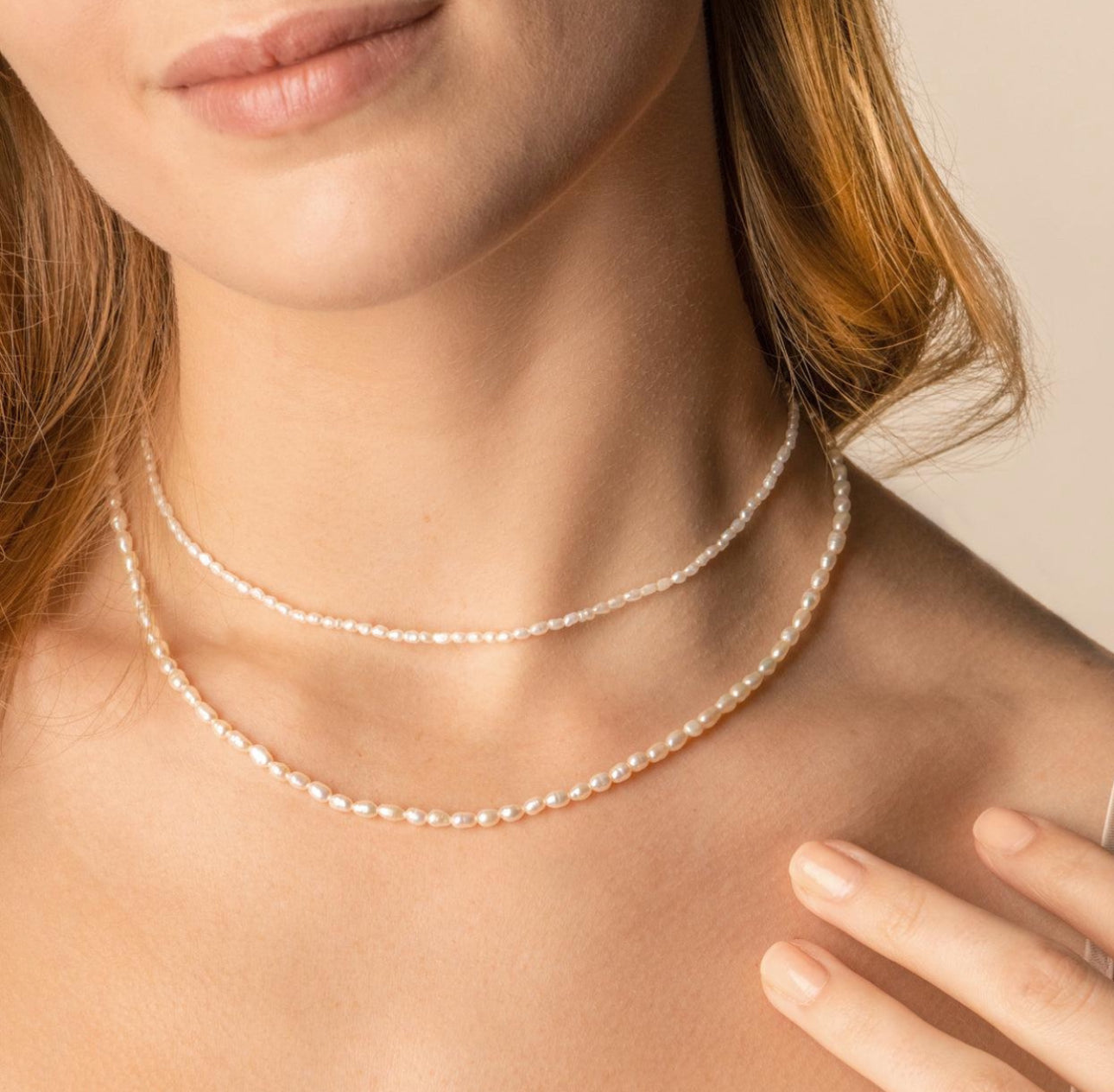 שרשרת פנינה טבעית