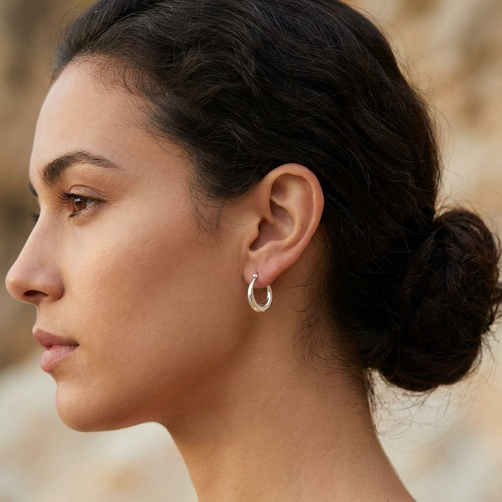 חישוקי כסף קטנים