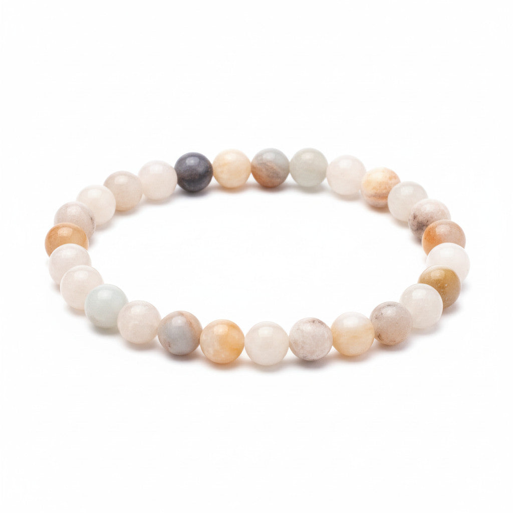 צמיד חרוזי אמזונייט עבה