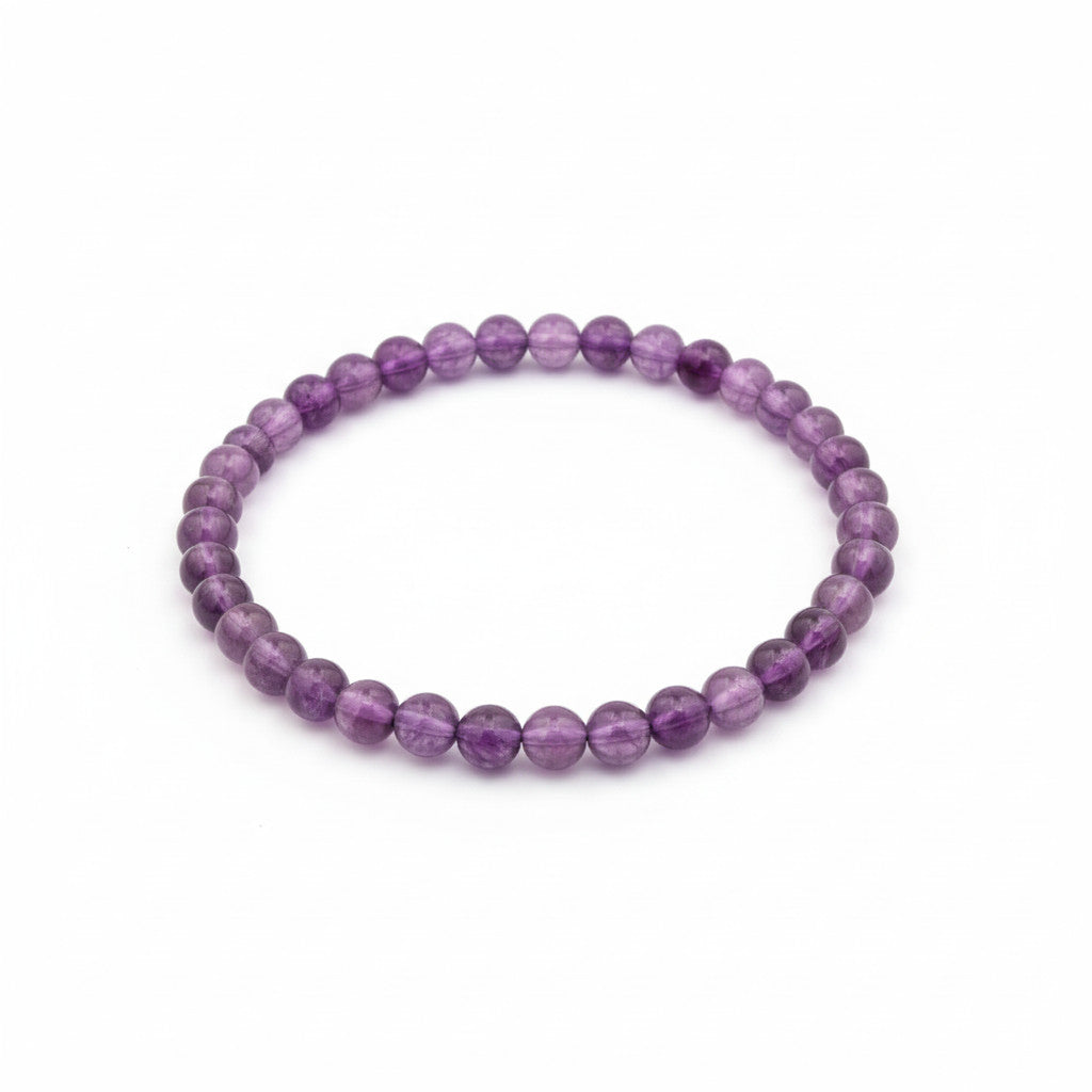 צמיד חרוזי אמטיסט עבה