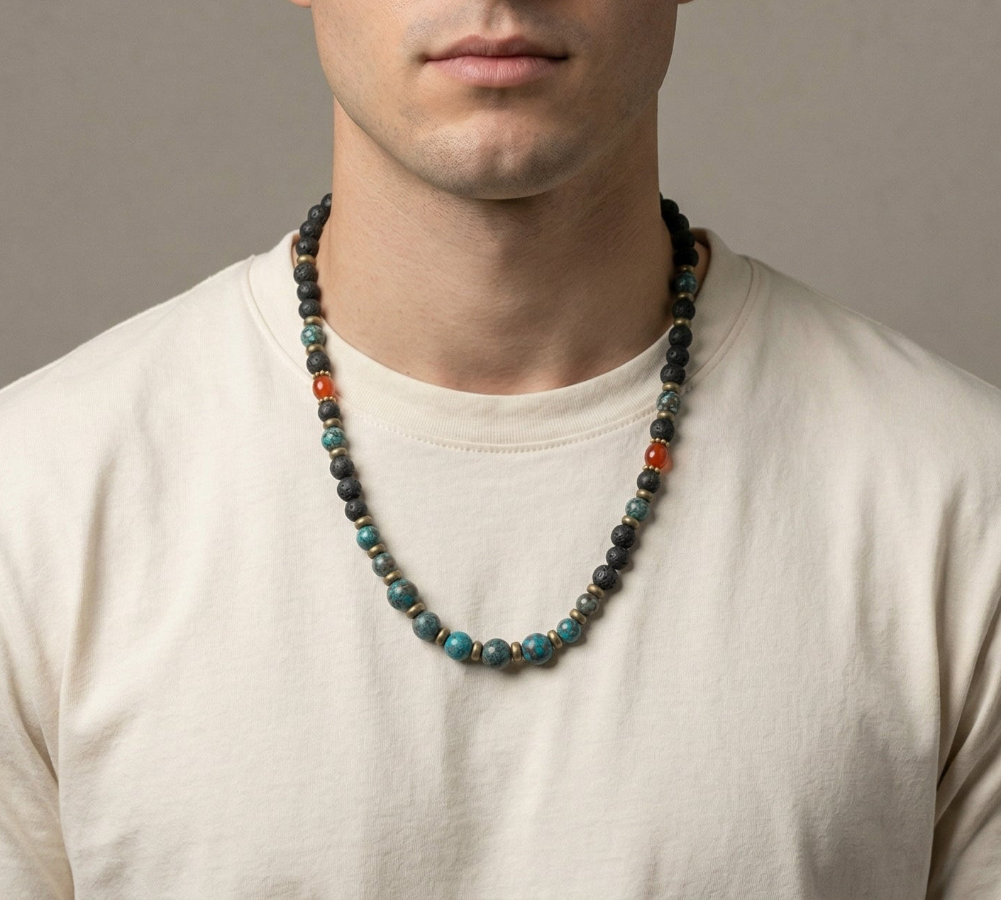 שרשרת מאלה צבעונית לגבר