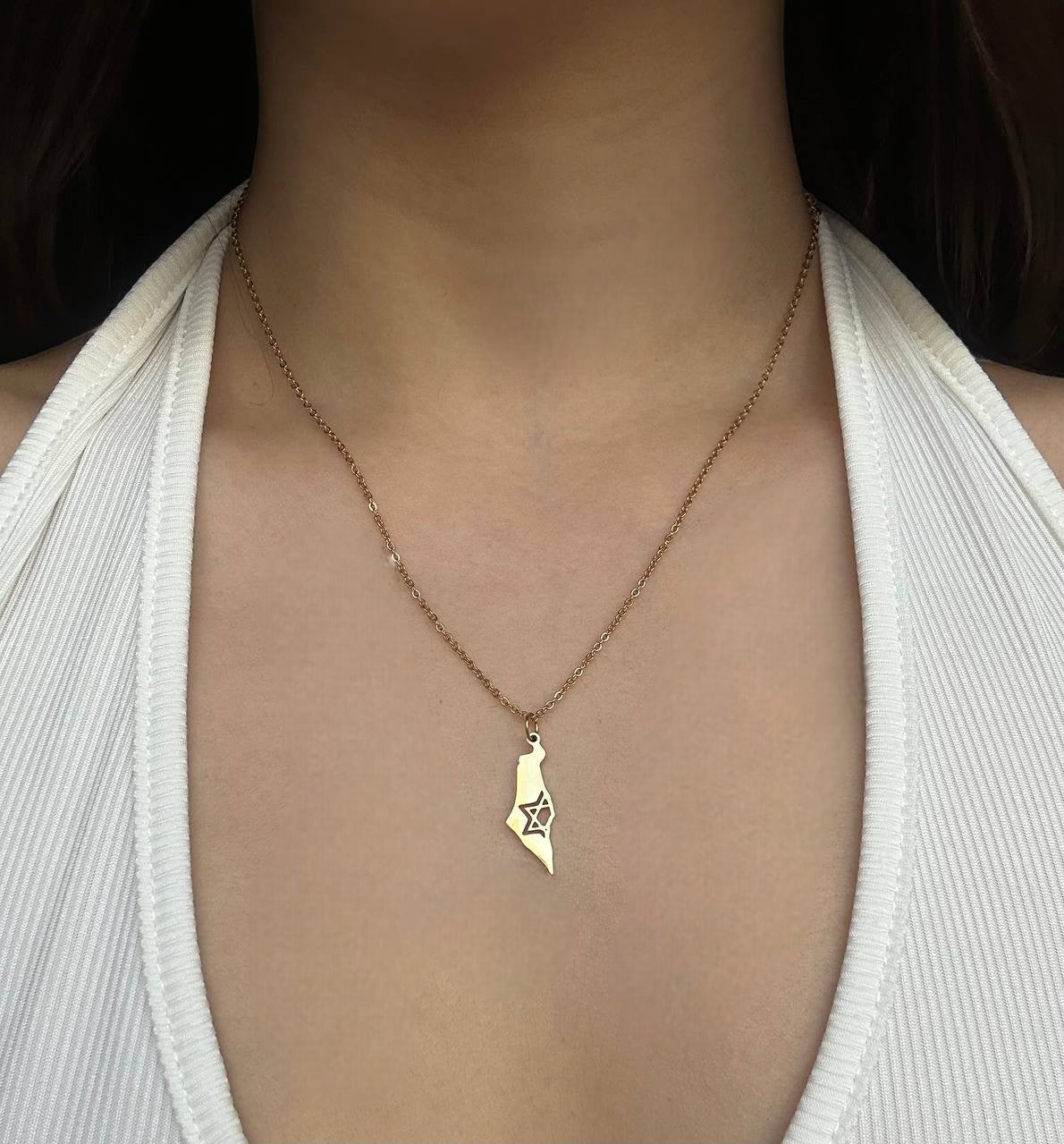 שרשרת מפת ישראל