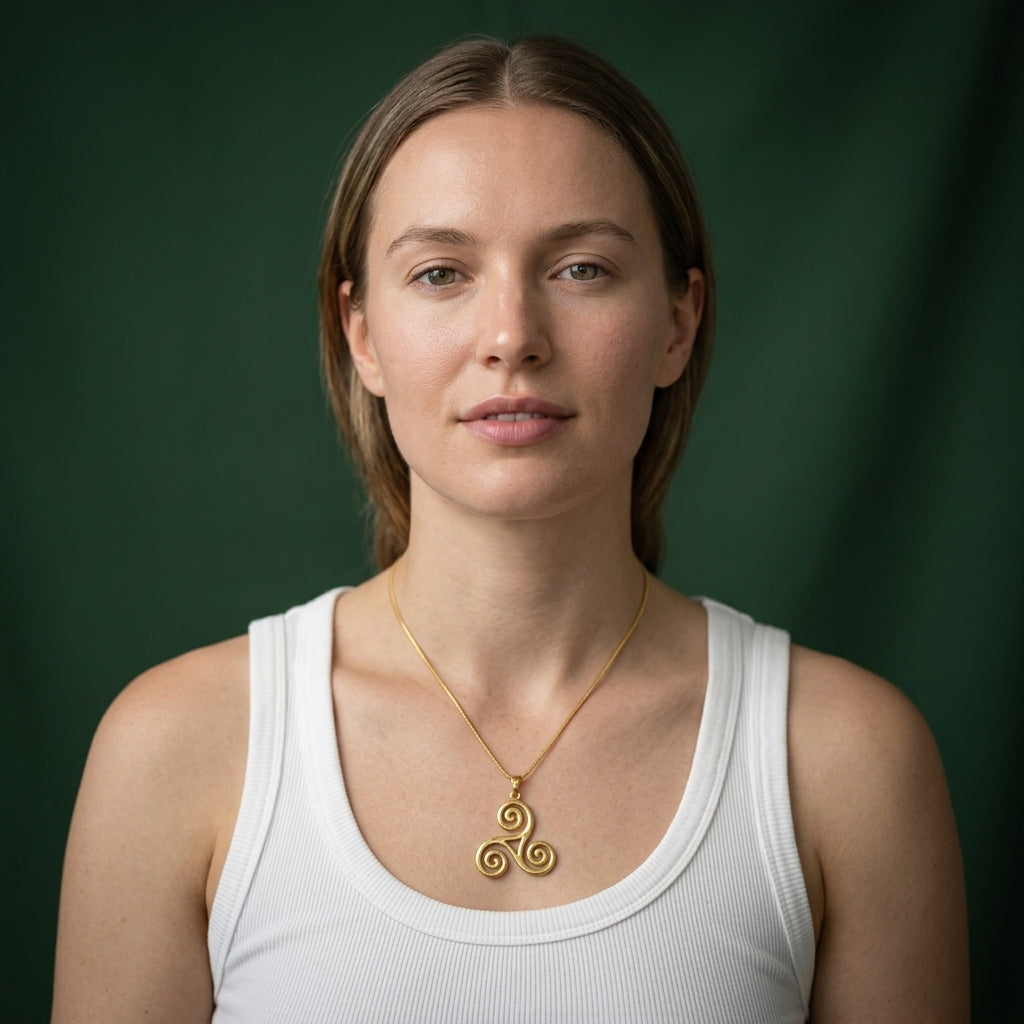 שרשרת עם תליון קלטי טריסקל