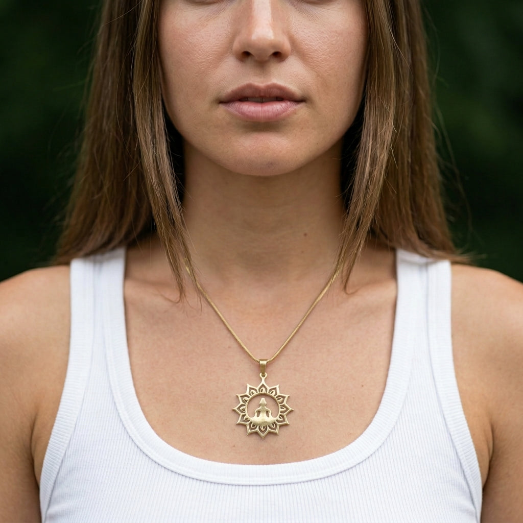 שרשרת עם תליון לאפינג בודהה