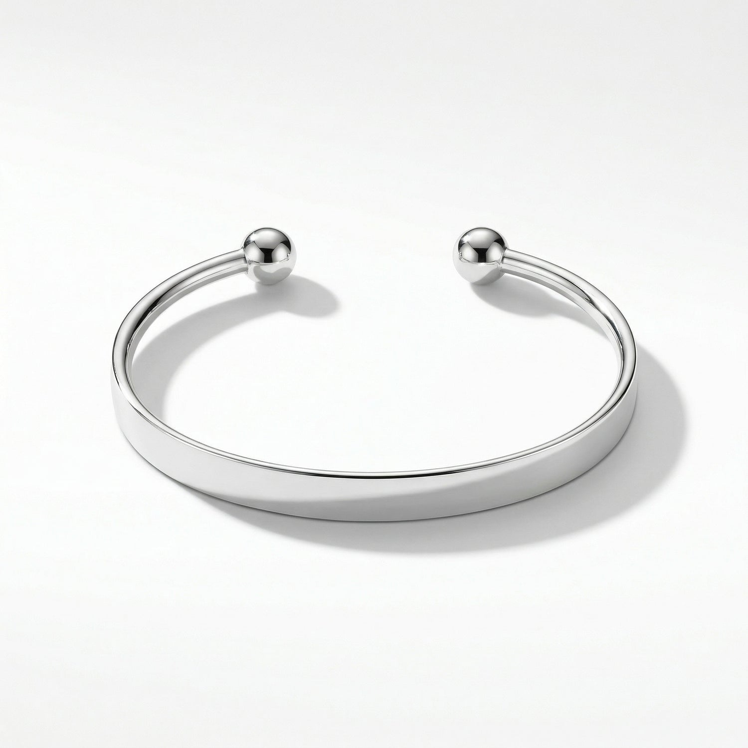 צמיד כסף חלק