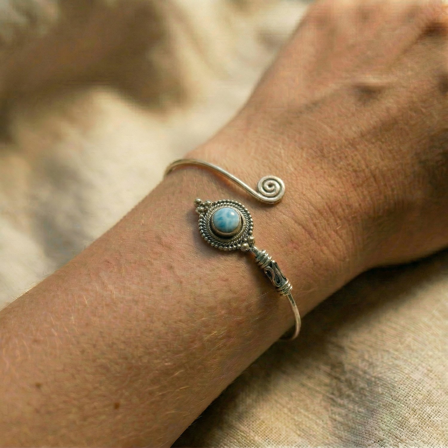 צמיד כסף 925 לברדורייט