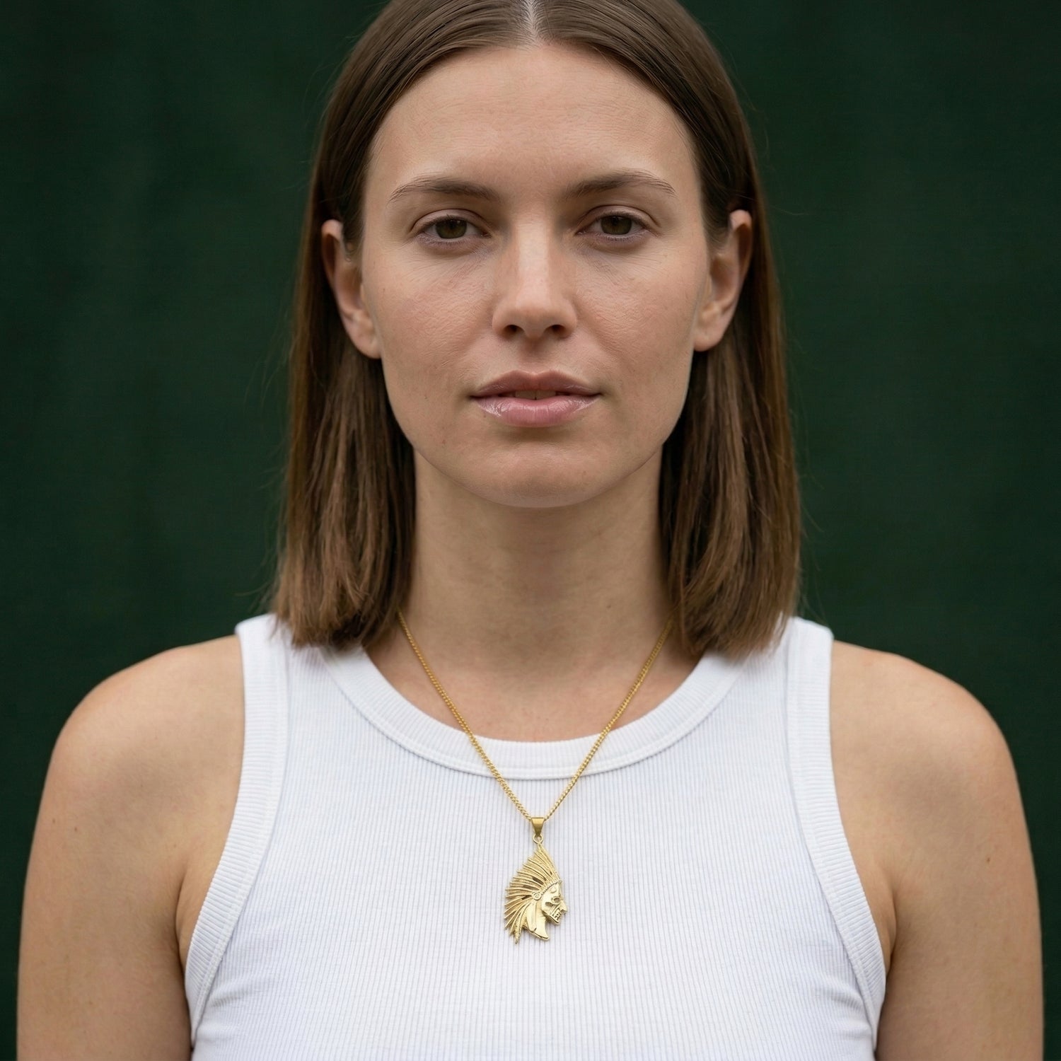 שרשרת עם תליון דגם אינדיאני