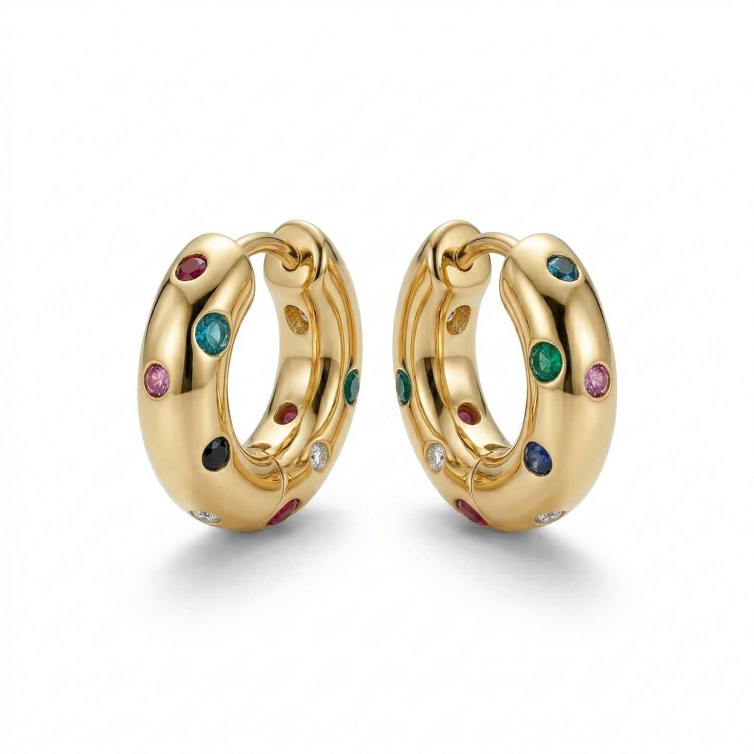 עגיל חישוק צבעוני