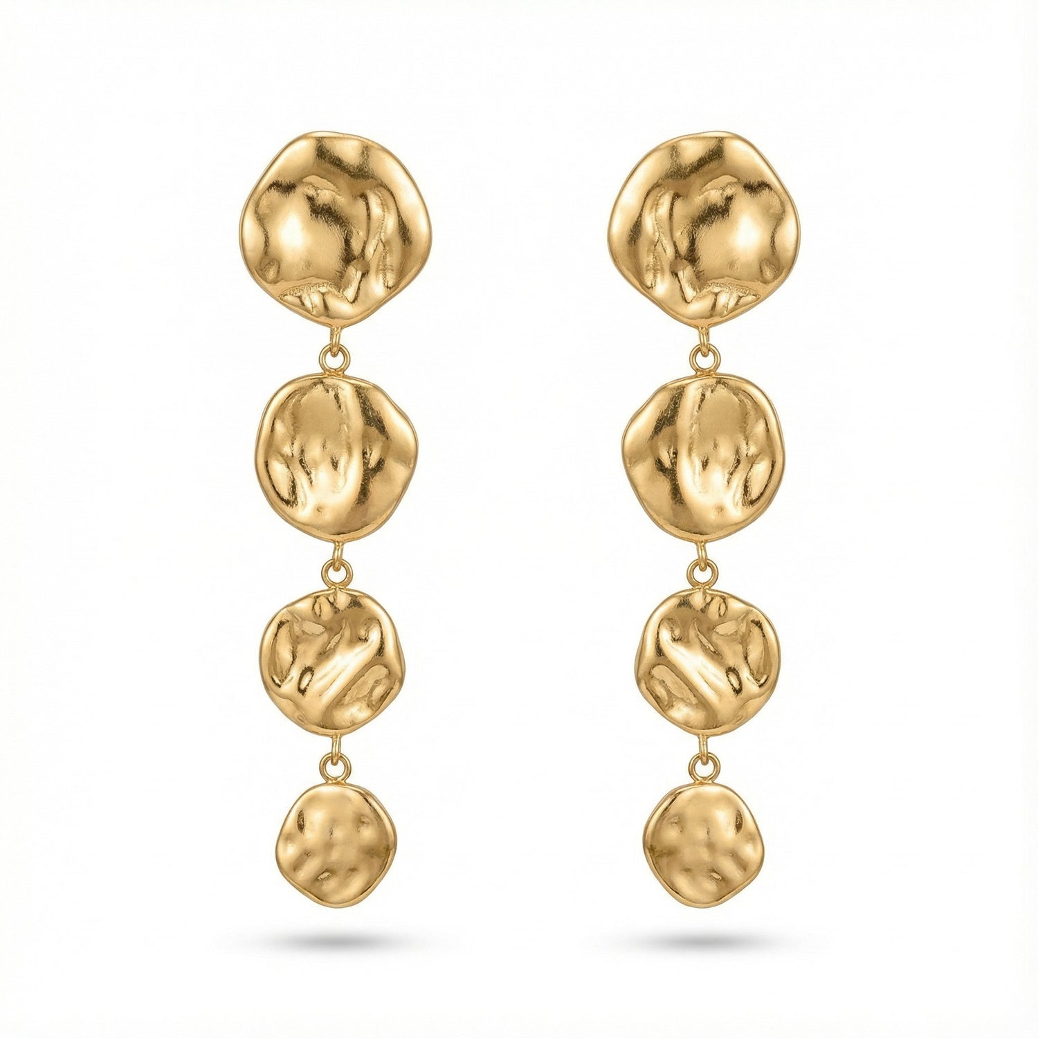 עגילי דיסק נופלים