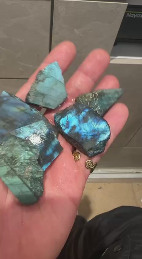 לבידורייט גולמי טבעי | Labradorite