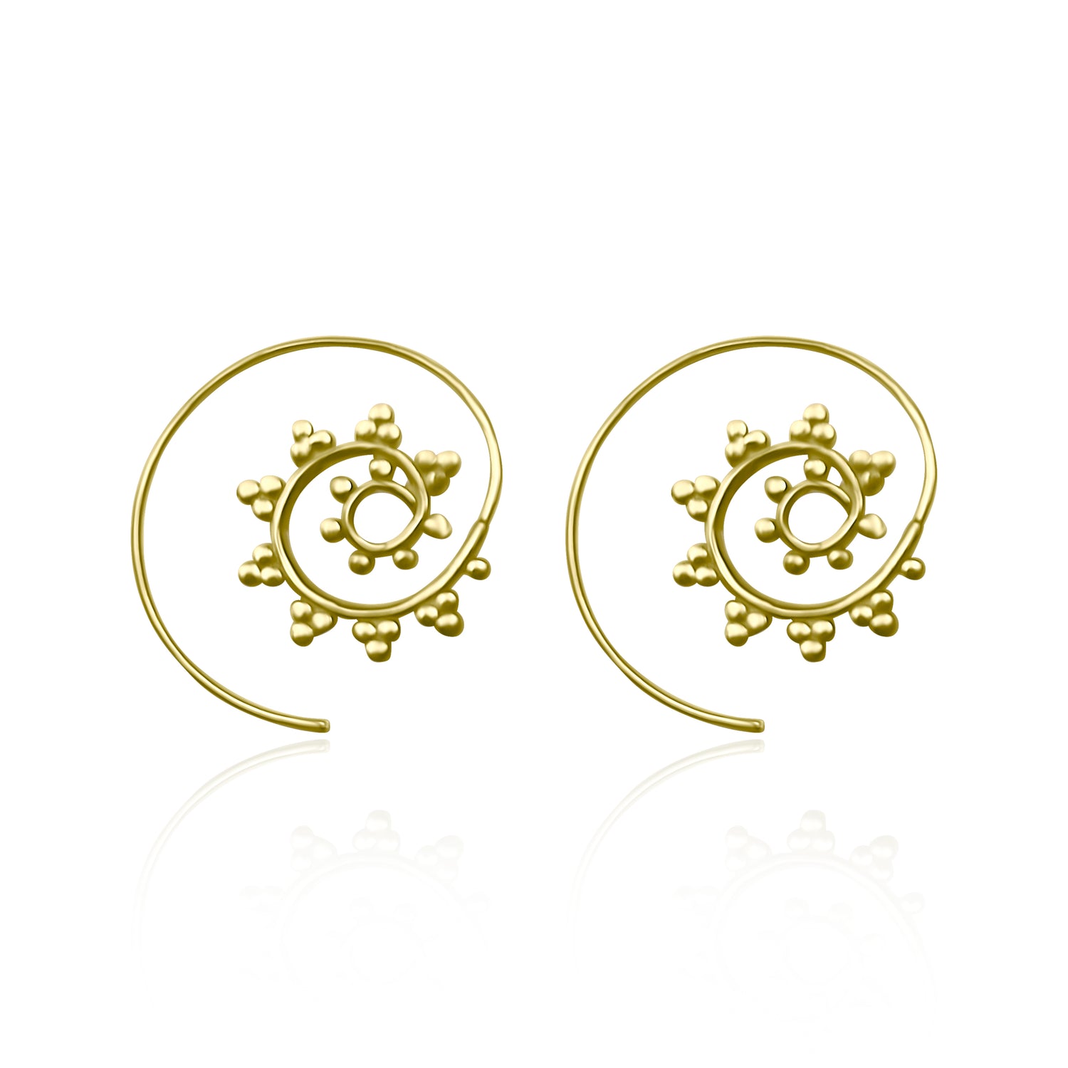 עגילי ספירלה דוט