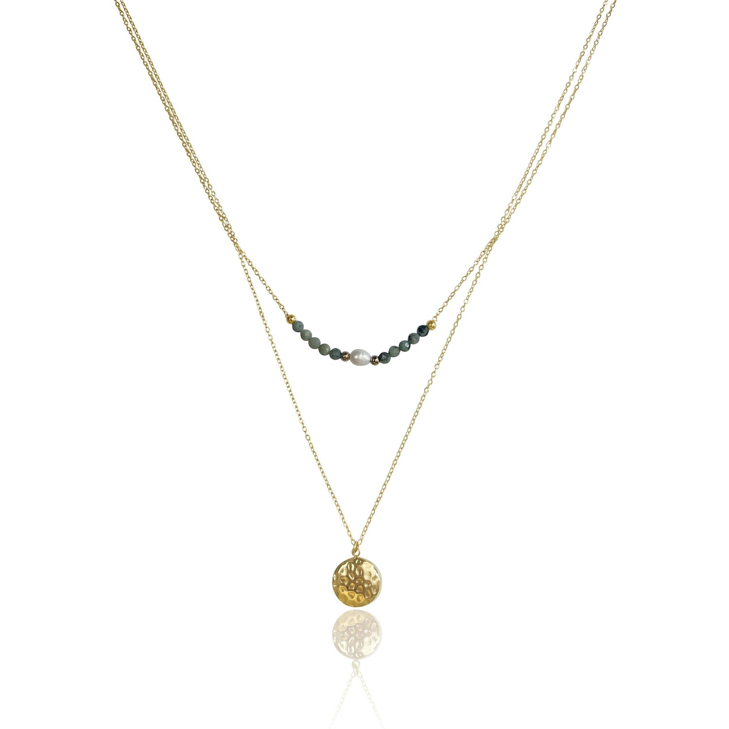 שרשרת ציפוי זהב דגם אמבר