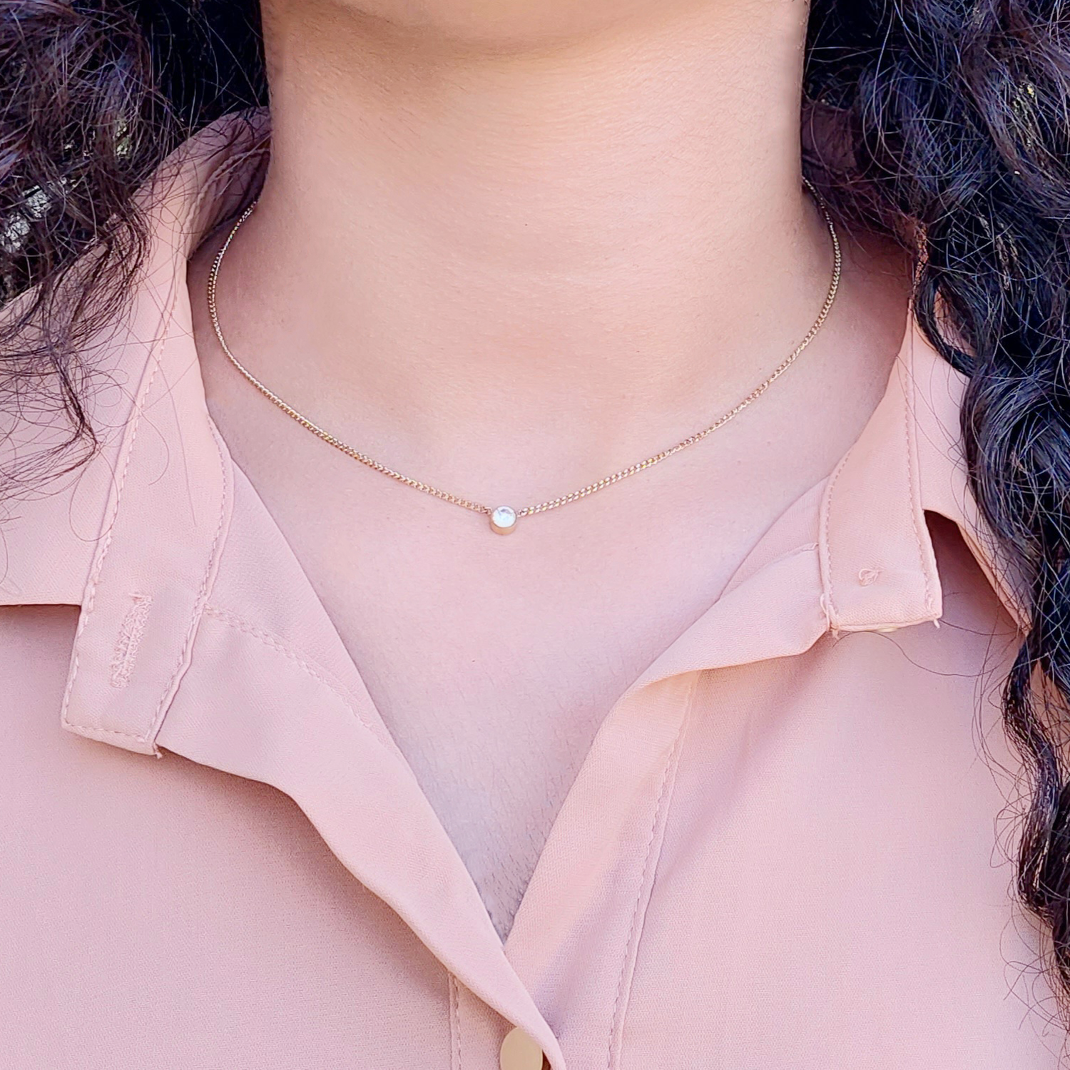 שרשרת ציפוי זהב דגם אווה